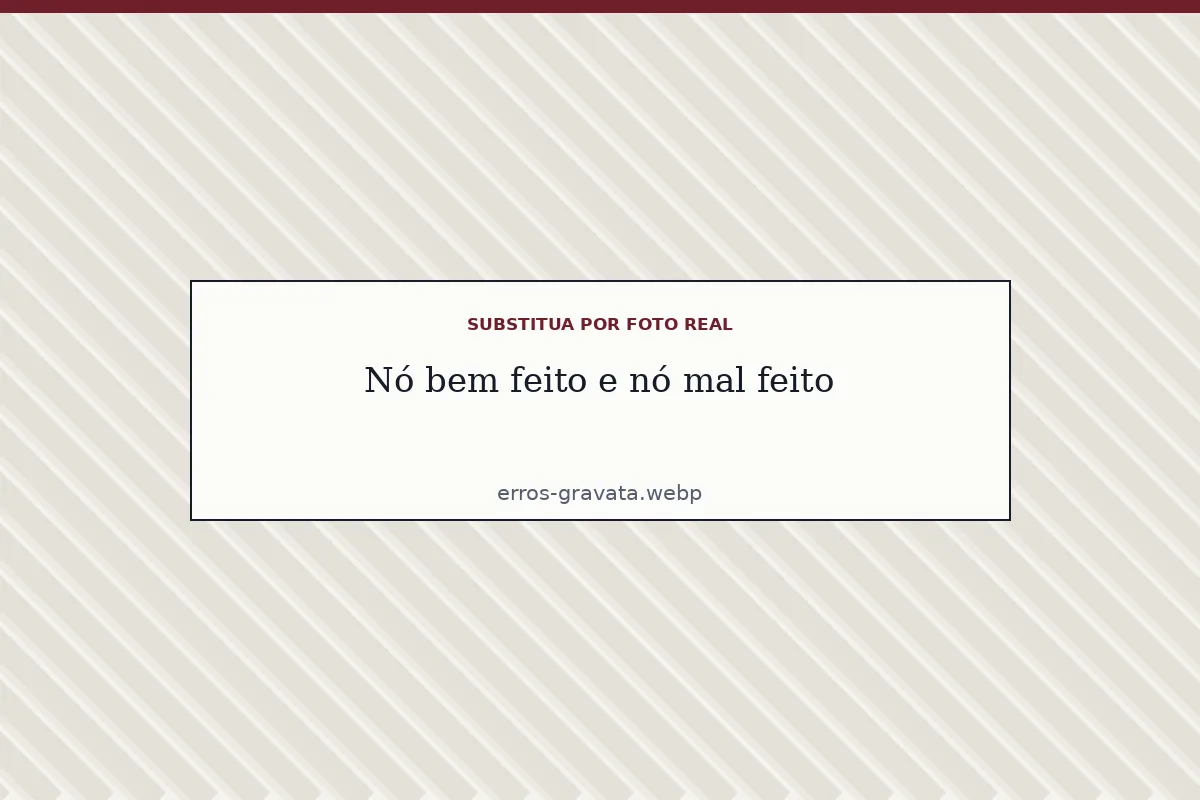 Comparação entre nó bem executado e nó mal executado
